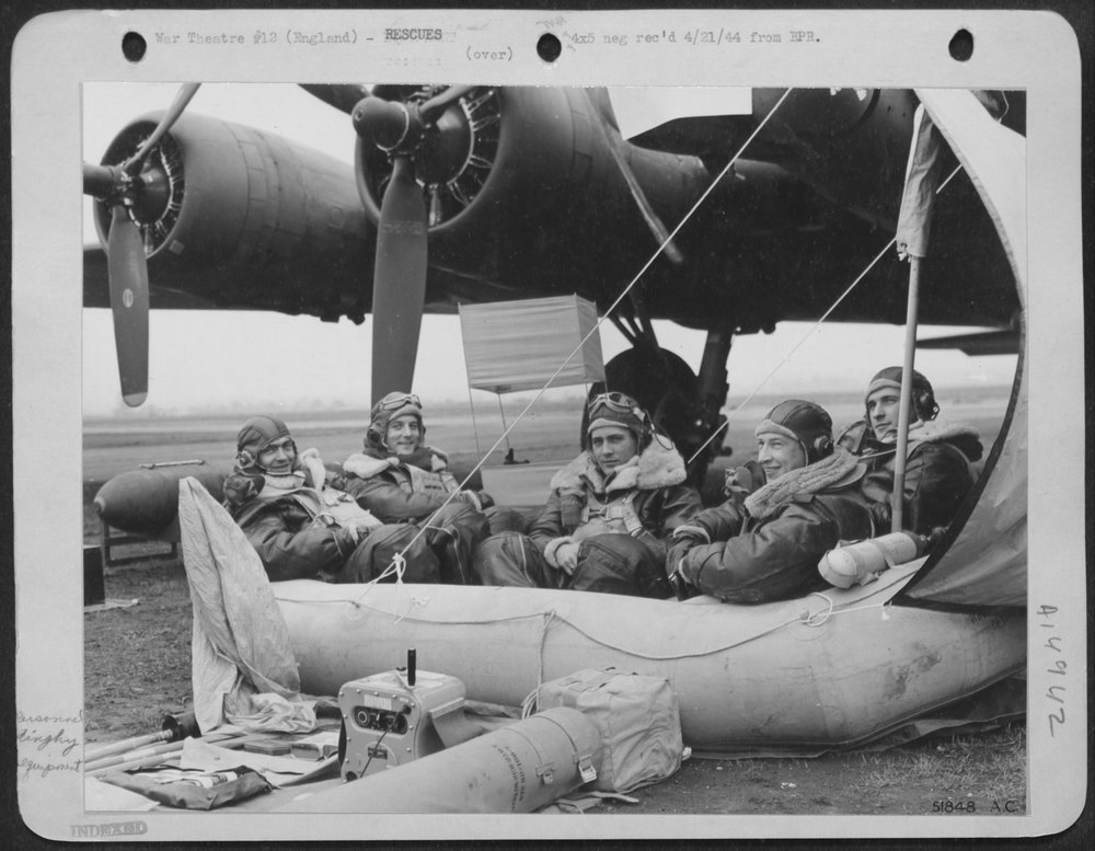 Men in dingy