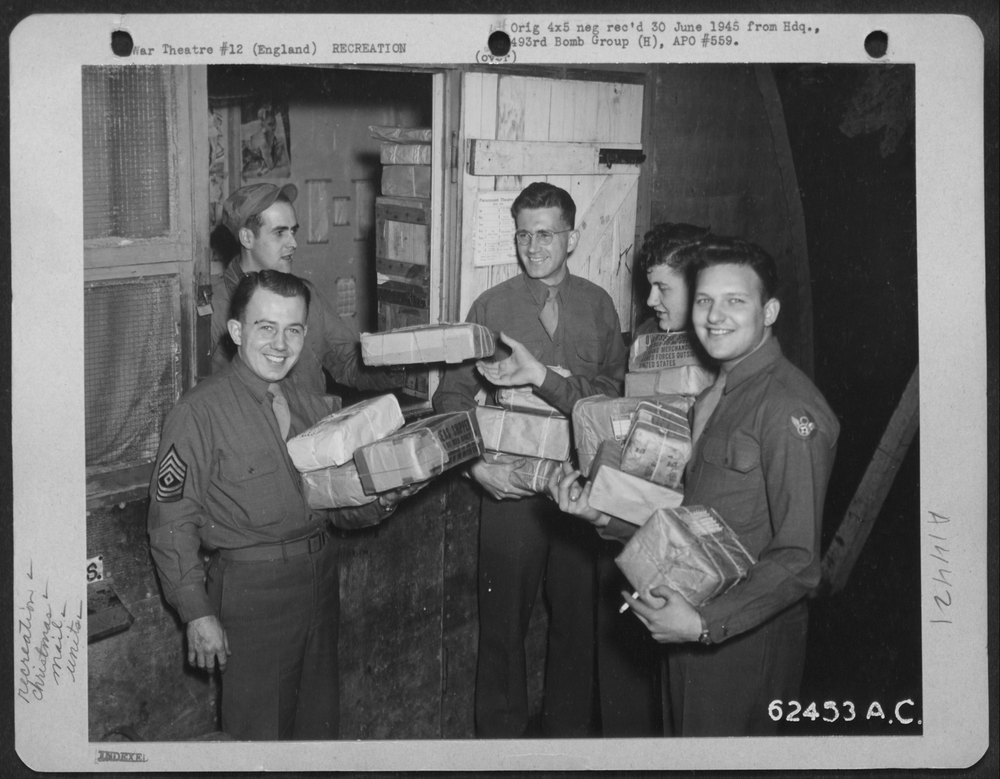 Men of 863rd Bomb Squadron in England