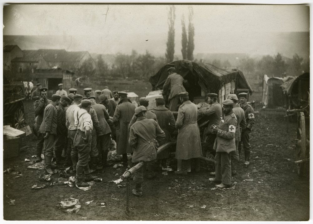 Military scene at Chailon camp