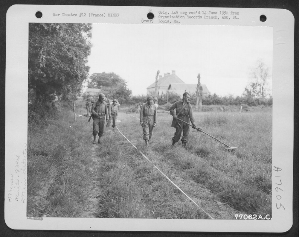 Mine detection in Normandy