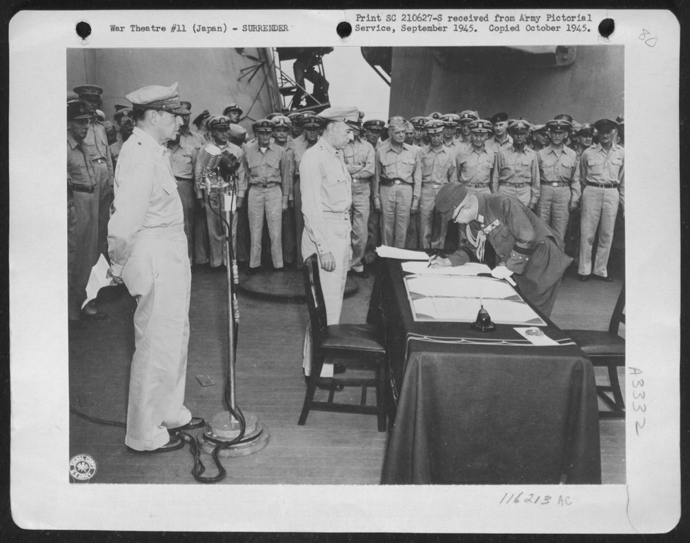 Missouri In Tokyo Bay, August 31, 1945