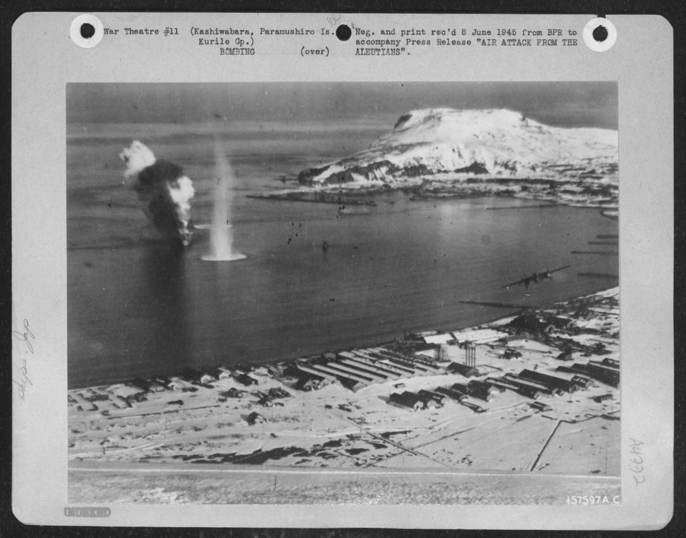 Mitchell Bomber Over Paramushiru Island