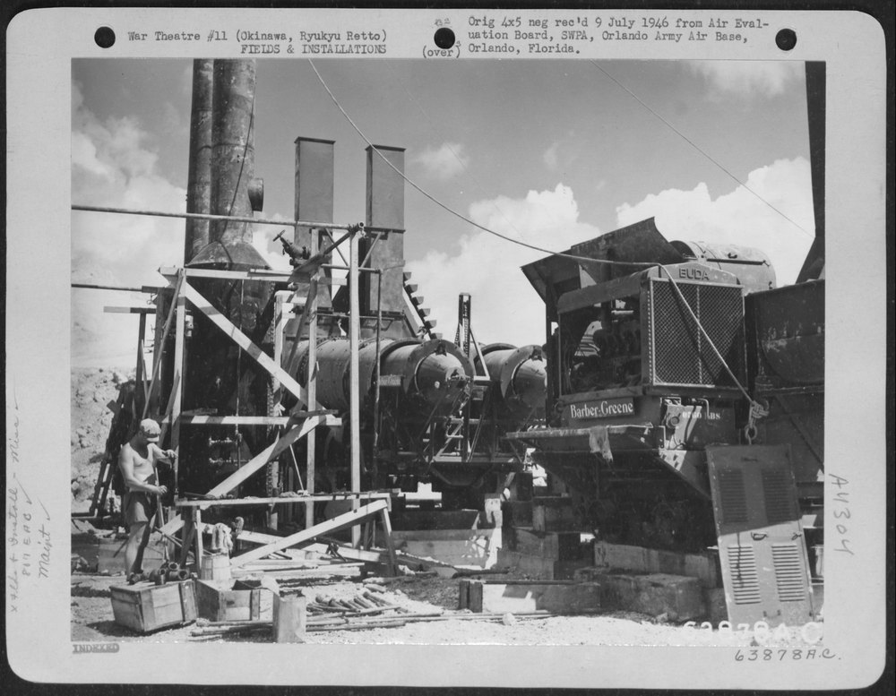 Mixer and boilers under construction Okinawa