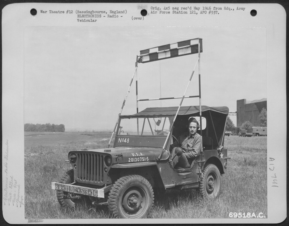 Mobile Radio Unit in Jeep at Bassingbourne