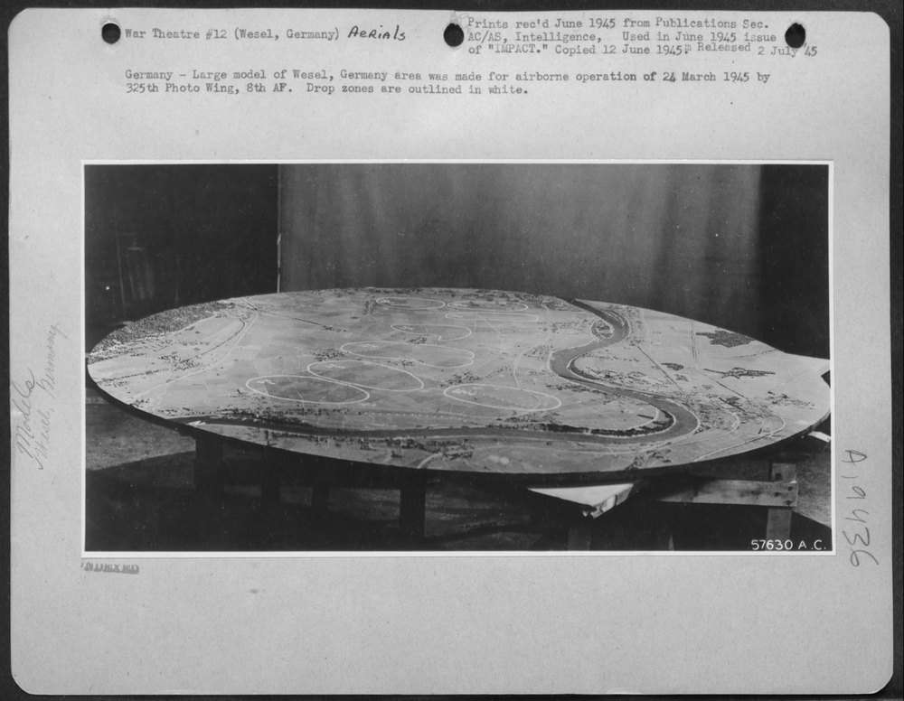 Model of Wesel Germany for airborne operation