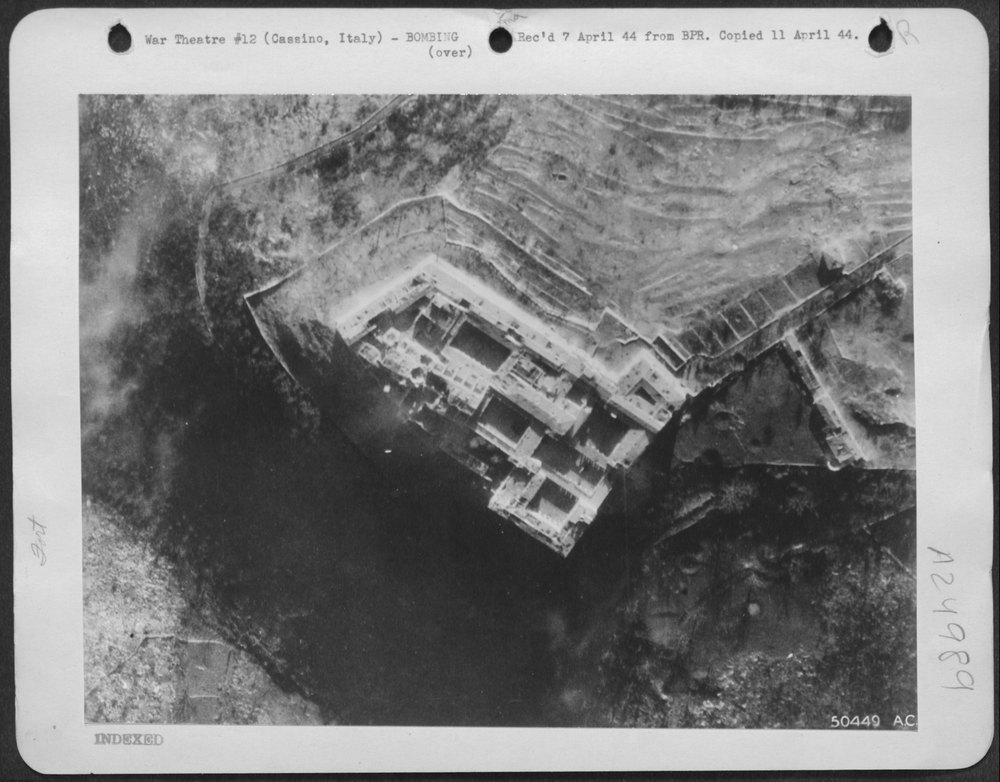 Monte Cassino Abbey before B-17 attack