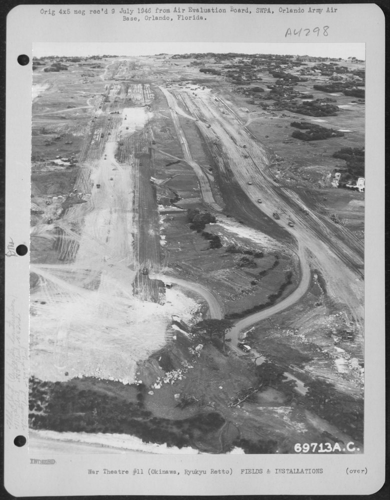 Motabu Airstrip Okinawa Construction