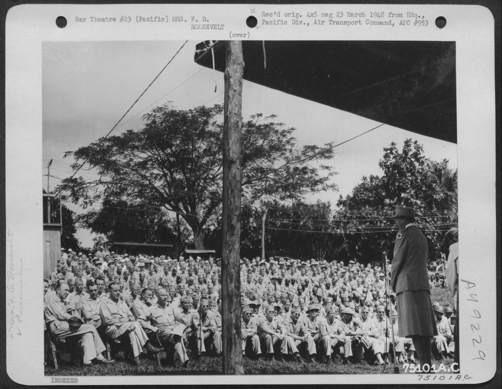 Mrs F D Roosevelt at Efate Island