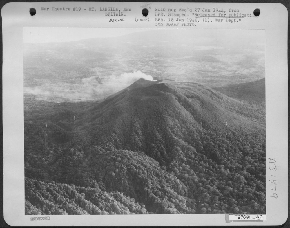 Mt Langila volcano on New Britain