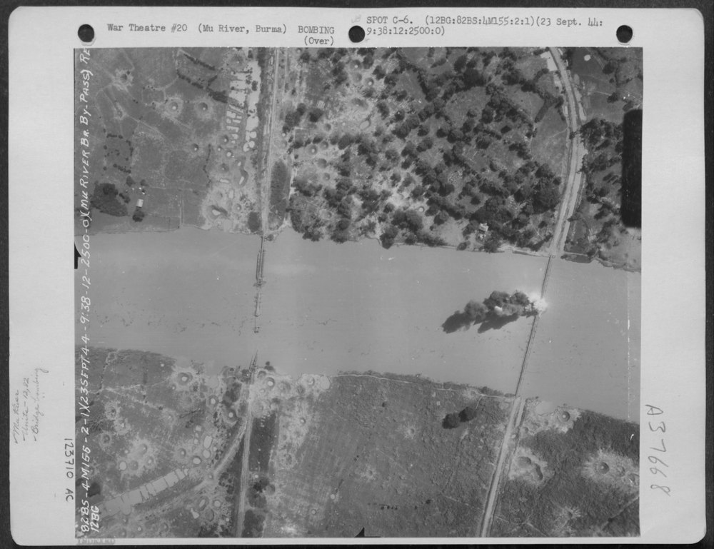 Mu River Bridge hit Burma