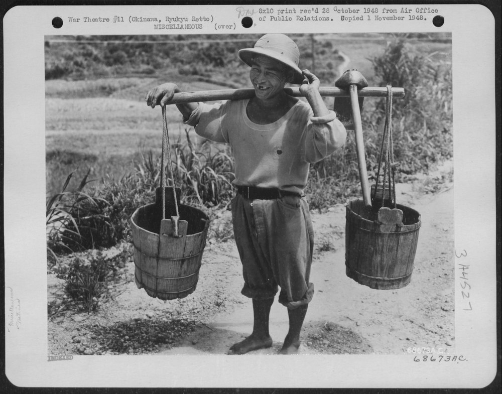 Native farmer in Okinawa