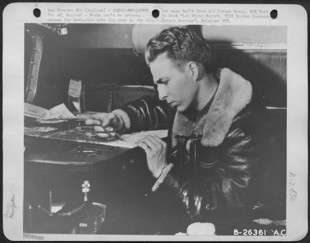 Navigator in 8th AF England