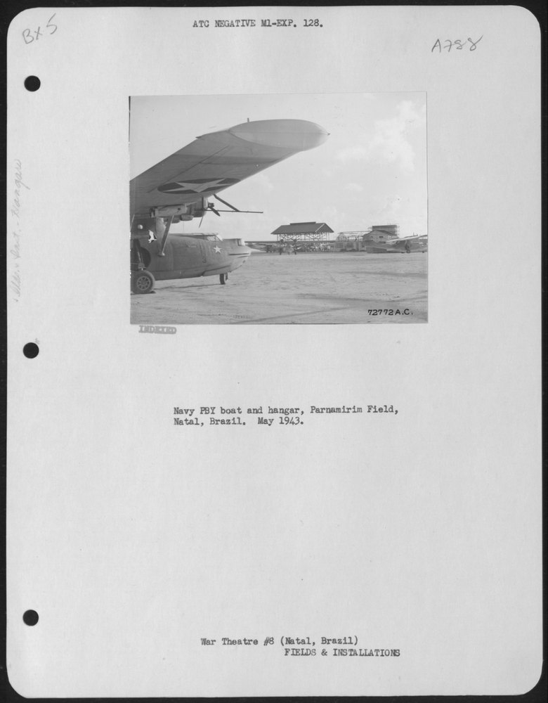 Navy PBY Boat At Parnamirim Field