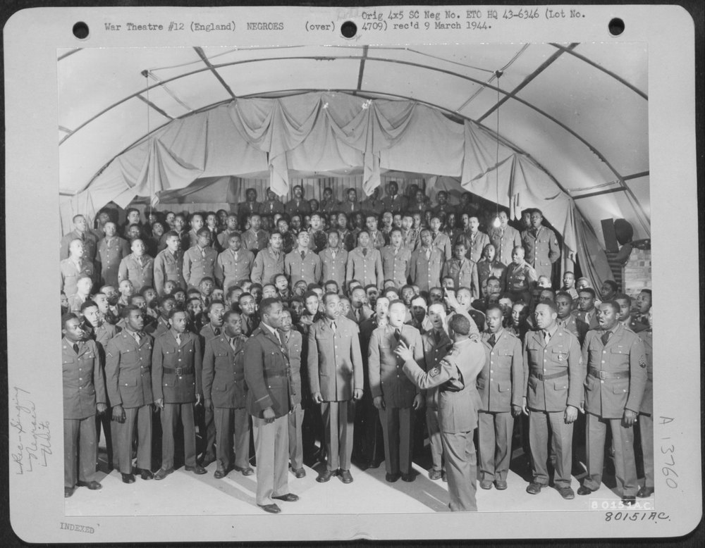 Negro Choir Rehearses At Eye England