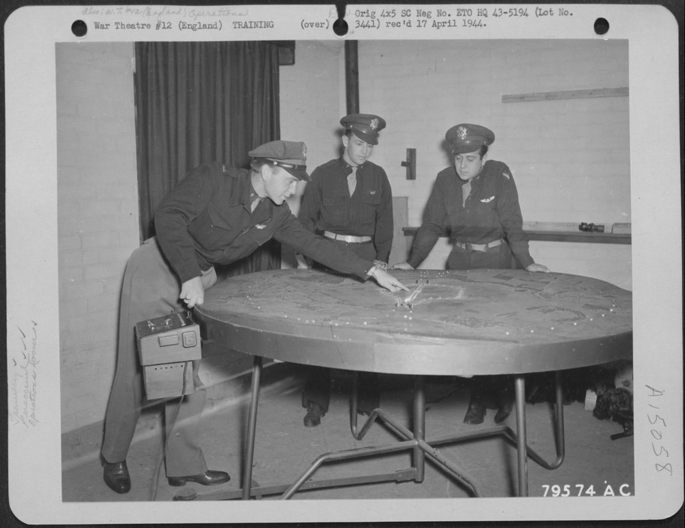 Night landing instruction
