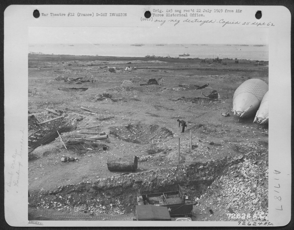 Normandy Beach after D-Day