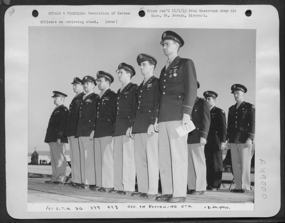 Officers at Rosecrans Field Army Air Base