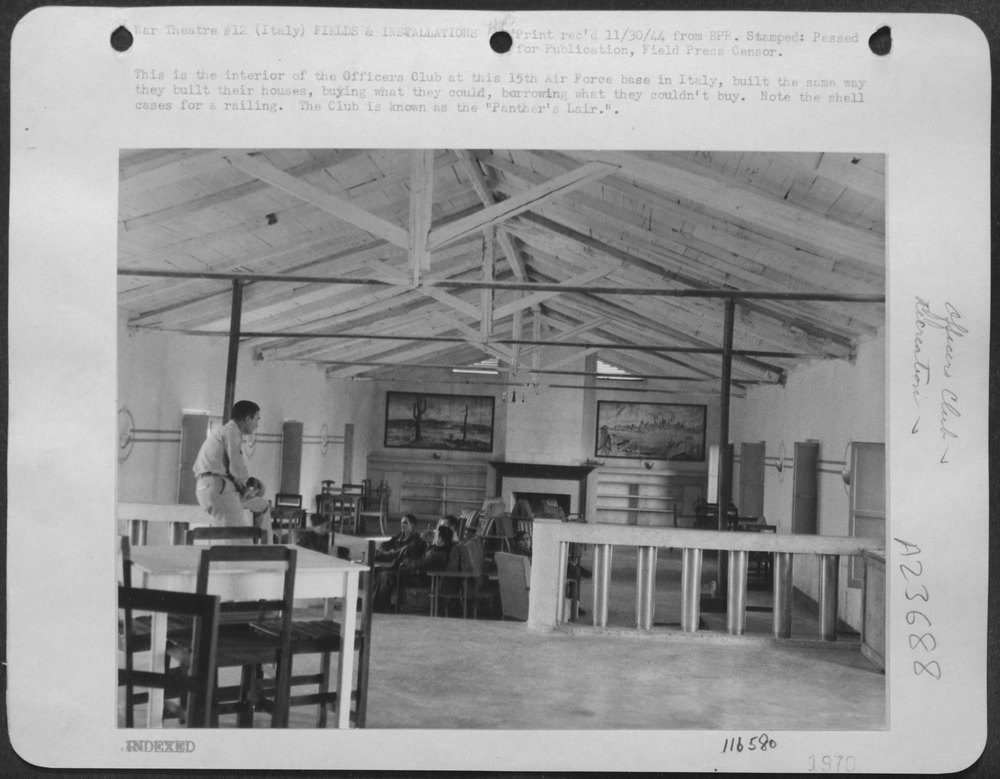 Officers Club at 15th AF base