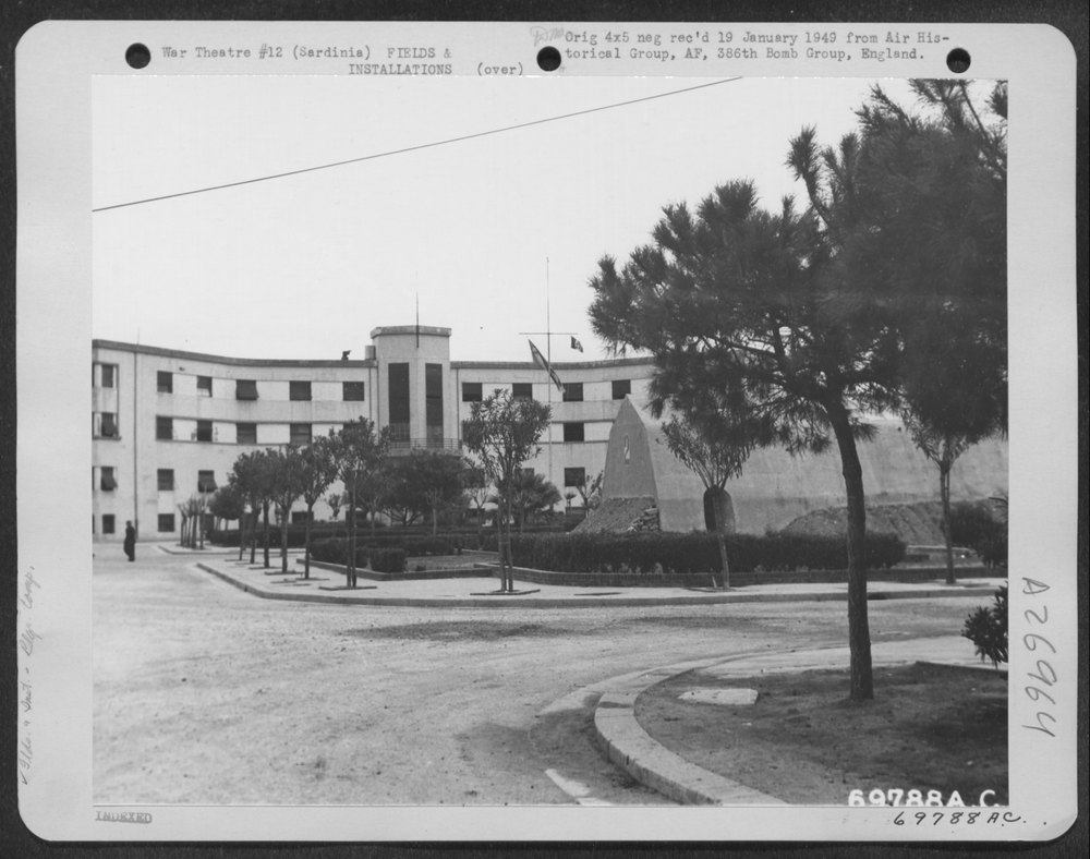 Officers quarters at Cagliari Field