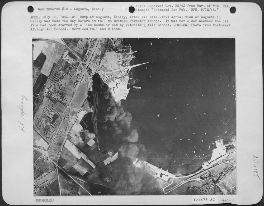 Oil Dump At Augusta Sicily