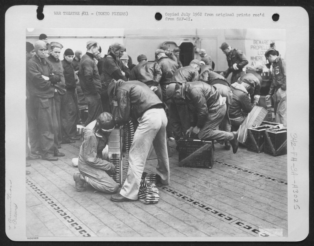 On 18 April 1942, Airmen Of The Us Army Forces, Led By Lt