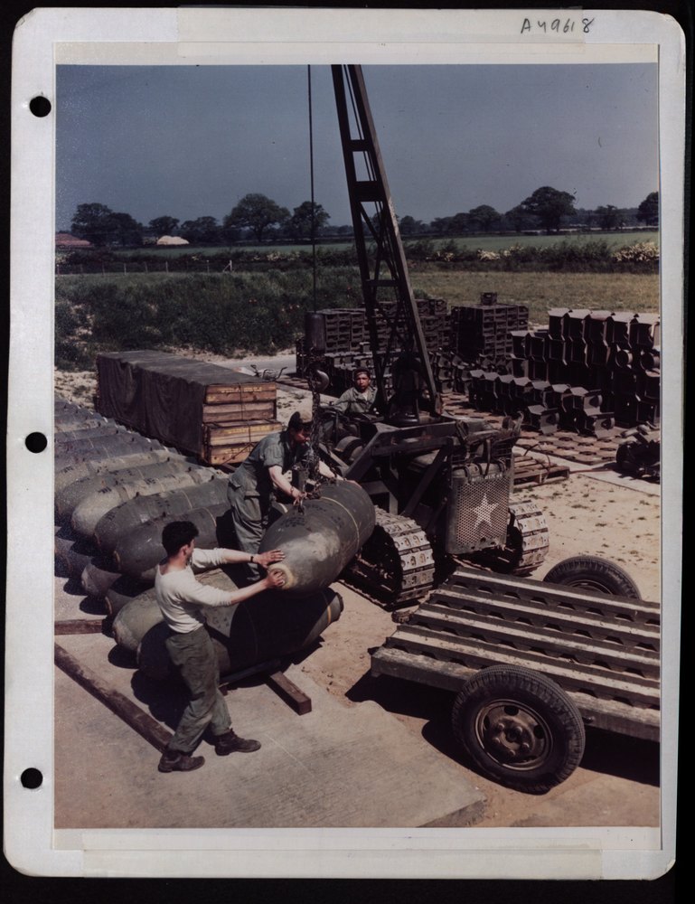 Ordance Crew Loading Bomb 8th Af