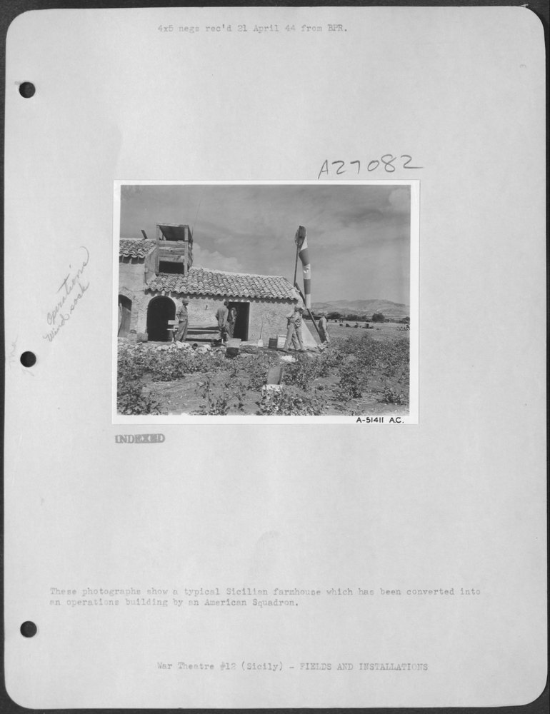 These Photographs Show a Typical Sicilian Farmhouse Which Has Been
