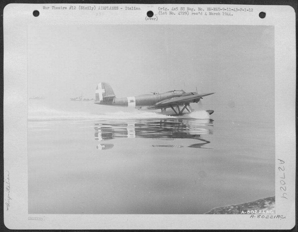 This Italian "CANT 5068" Torpedo Plane Was Refueled and Flown to North