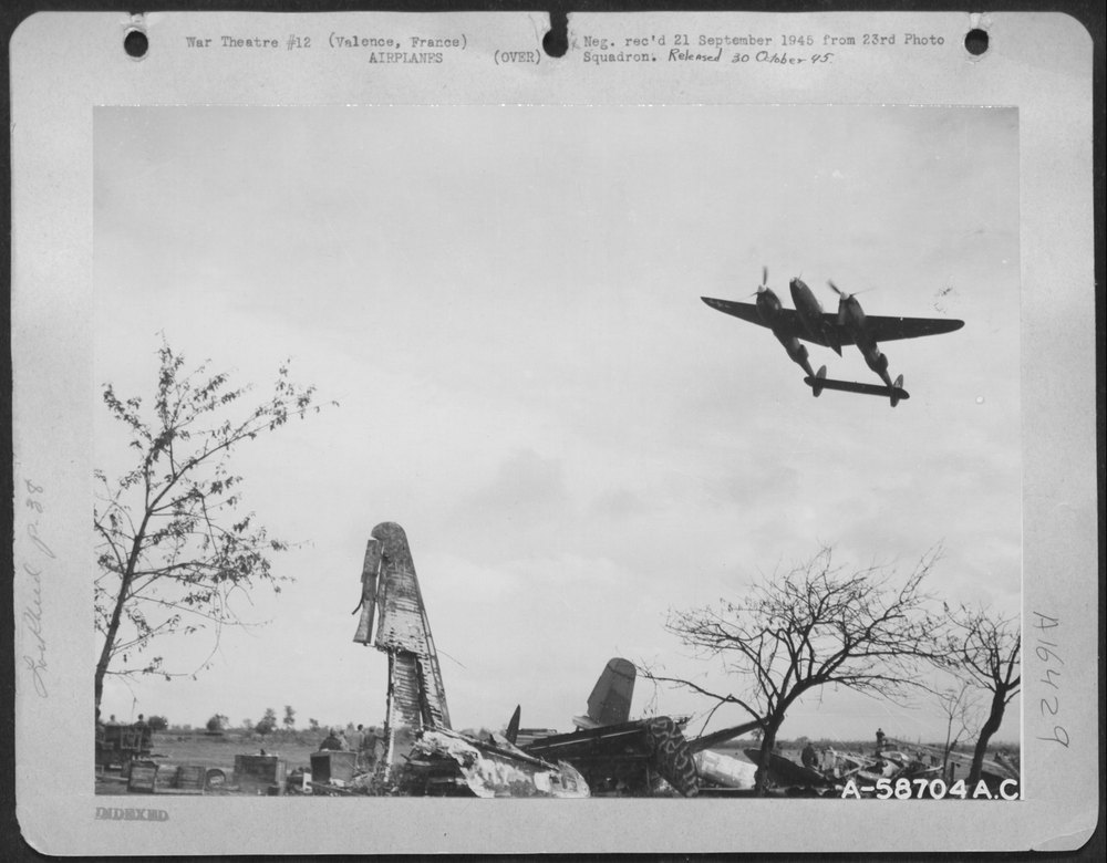 P-38 Lightning at Valence France