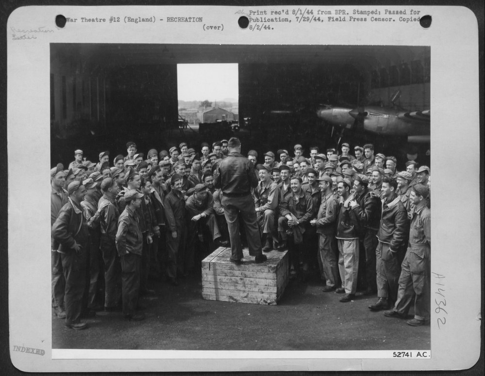P-38 Lightning base in Normandy
