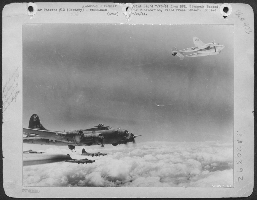 P-38 Lightning over Blechhammer
