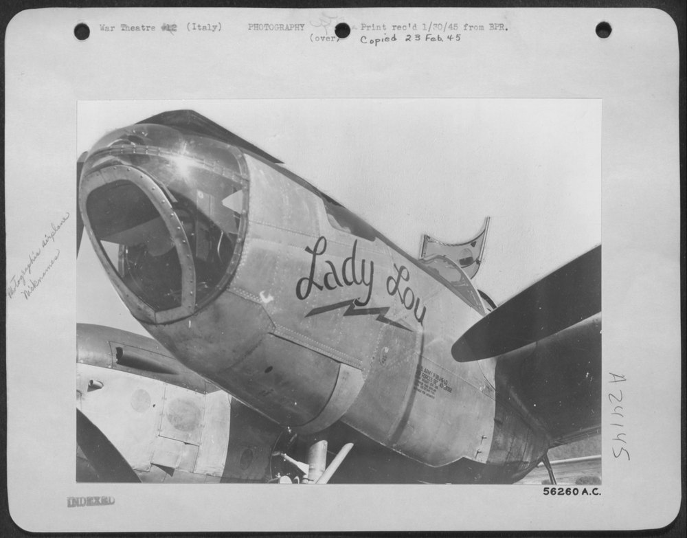 P-38 Photo Plane In Italy
