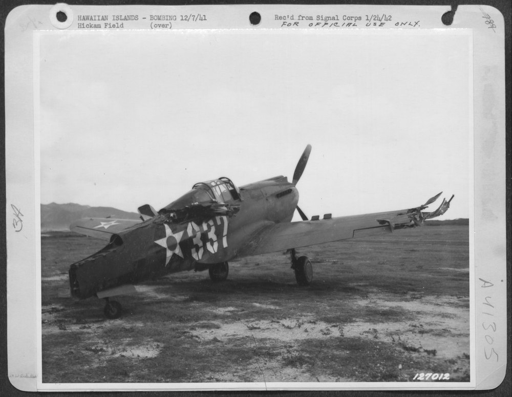 P-40 at Hickam Field