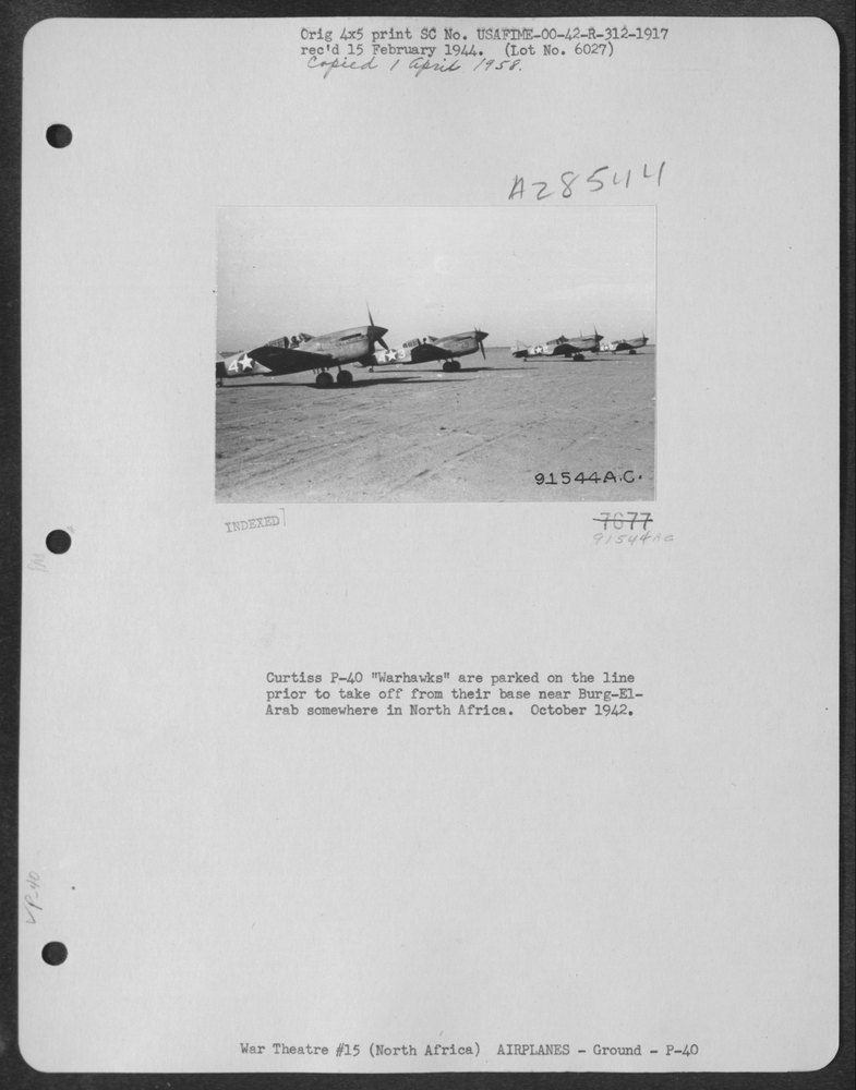 P-40 Warhawks in North Africa