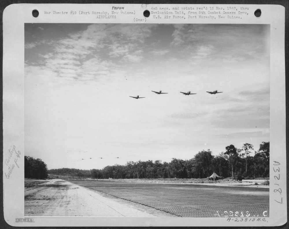 P-40s buzzing Durand