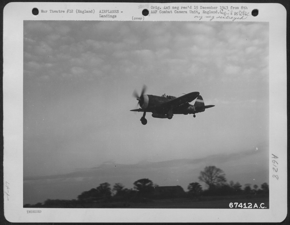 P-47 at 8th Air Force base
