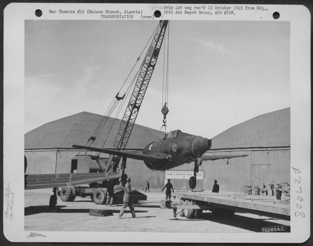 P-47 at Maison Blanch airdrome