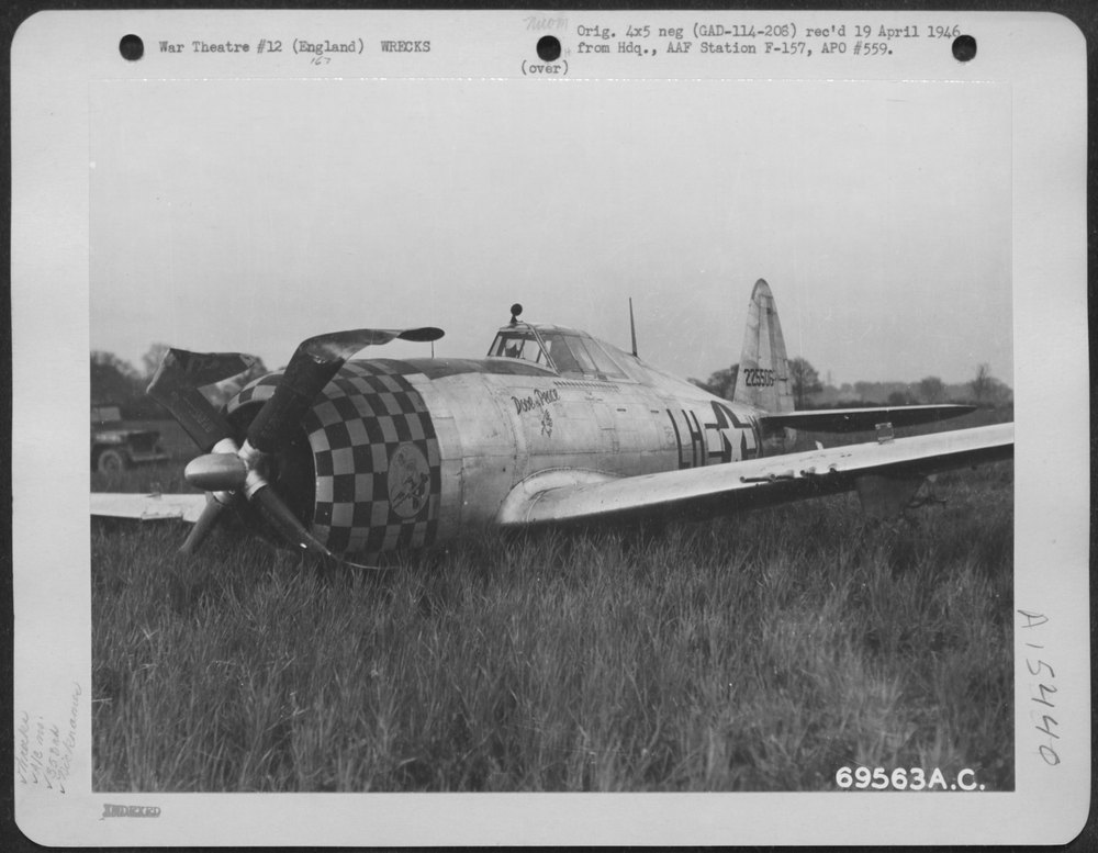 P-47 Dove Of Peace belly landed