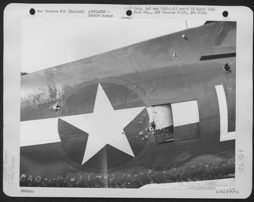 P-47 over enemy territory