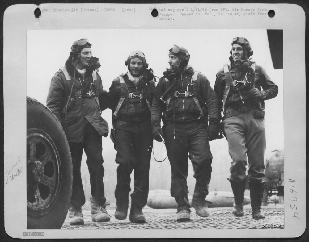 P-47 Pilots at Interrogation