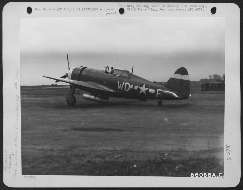 P-47 Thunderbolt at 381st Bomb Group base