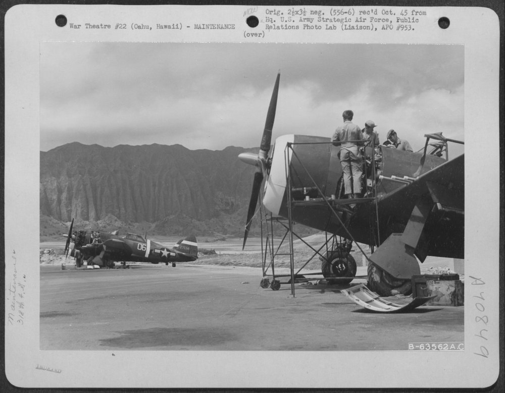 P-47 Thunderbolt at Bellows Field