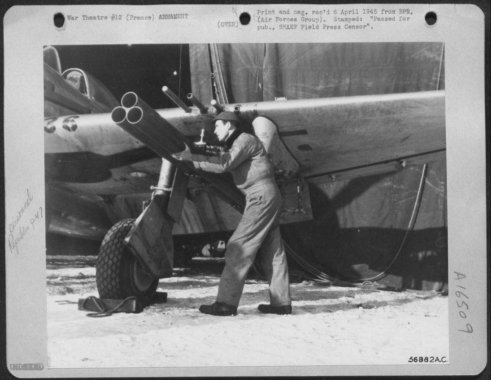 P-47 Thunderbolt in France