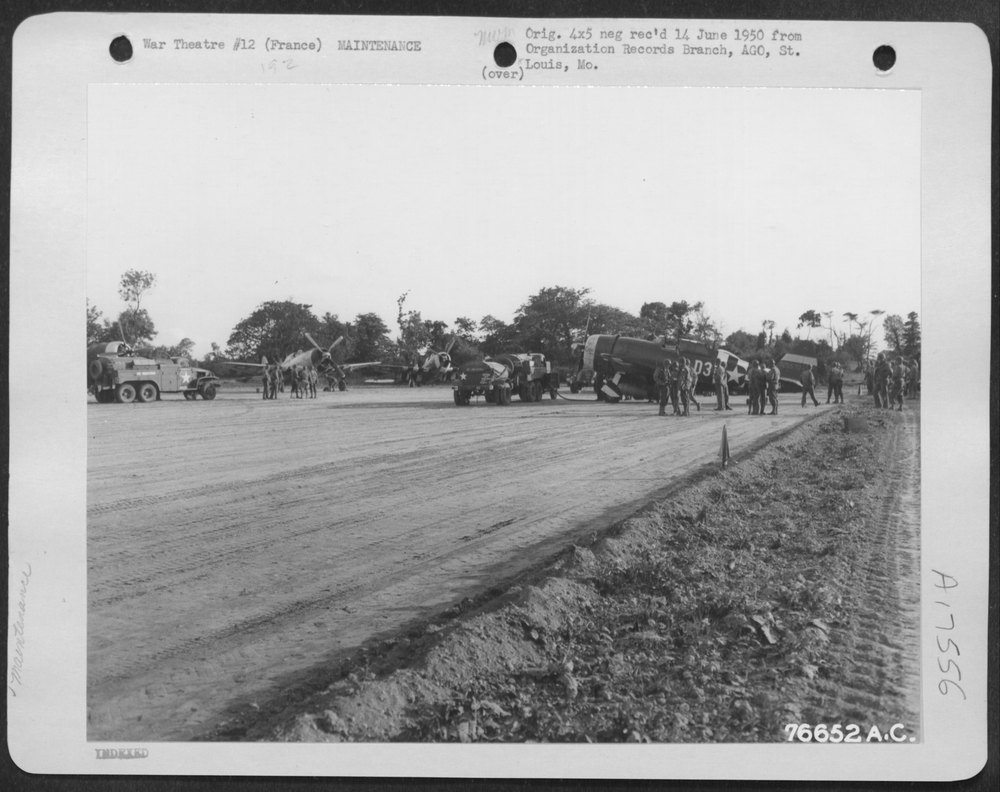 P-47s at St Pierre Du Mont