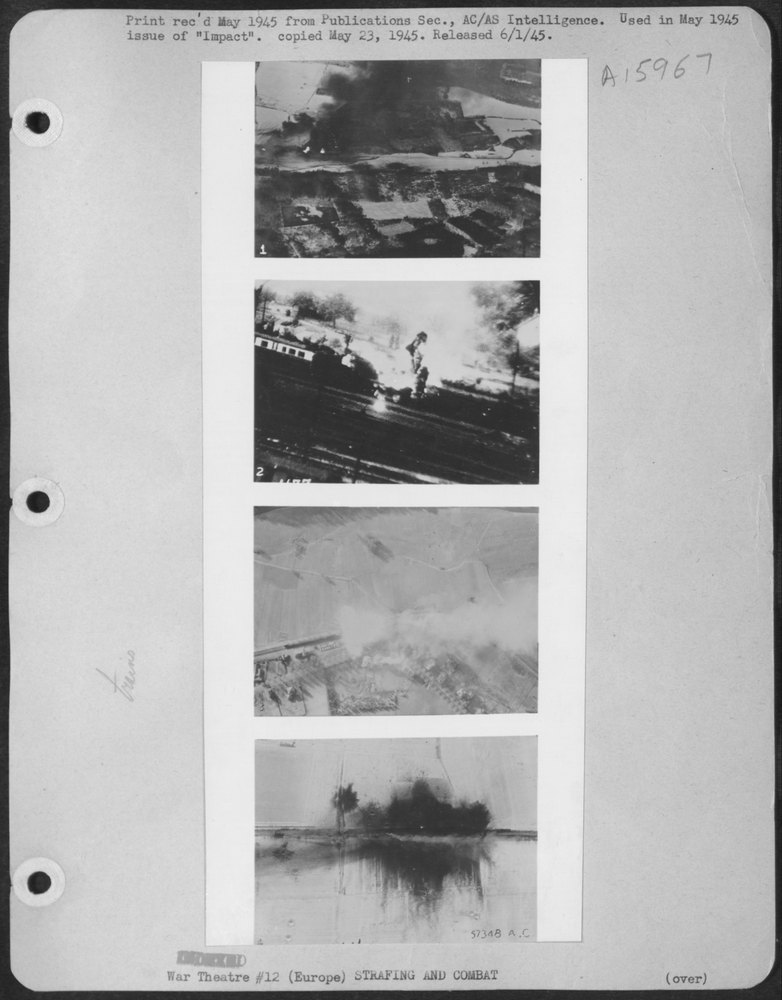 P-47s Attack Nazi Rail Routes