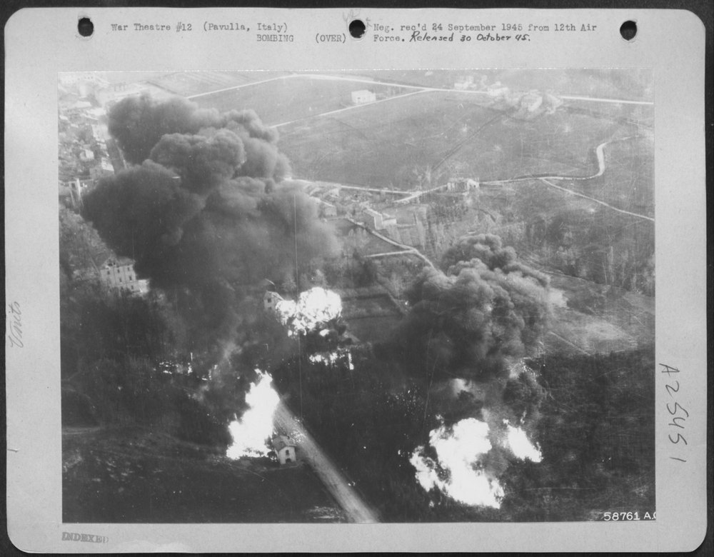 P-47s over Fifth Army front