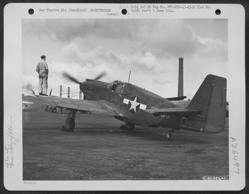 P-51 at Renfrew Airfield
