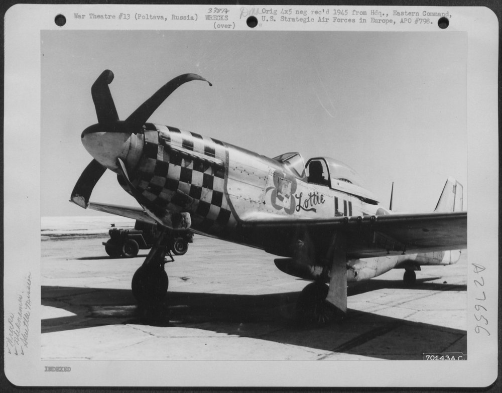 P-51 LOTTIE crashes at Poltava Airbase