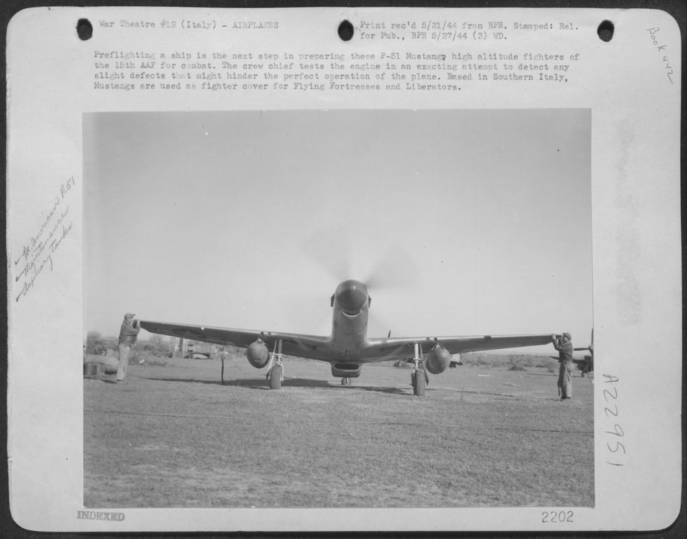 P-51 Mustangs of 15th AAF