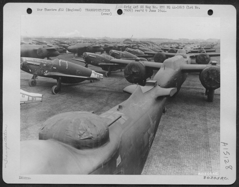 P-51s at Liverpool dock